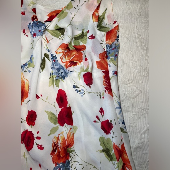 Tribal. Floral Asymmetrical Midi Floral Size 10 
100% POLYESTER Spring Summer - Picture 11 of 13